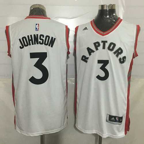 Men%27s Toronto Raptors #3 James Johnson White New NBA Rev 30 Swingman Jersey->golden state warriors->NBA Jersey
